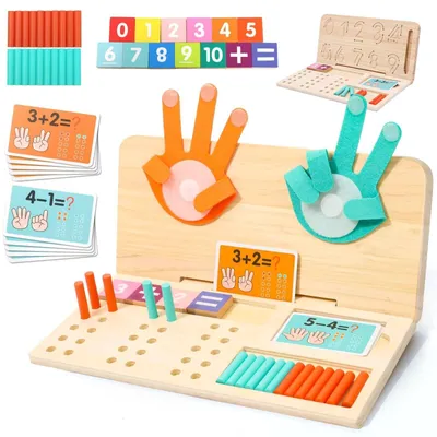 Obrázok produktu pre Montessori hračky 3 v 1 – vzdelávacie drevené hračky pre deti vo veku 3-5 rokov