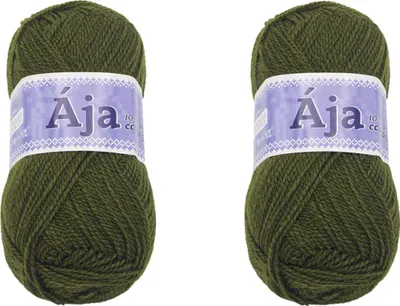 Obrázok produktu pre SADA 2 ks - Priadza ÁJA - 50 g / 217 m - Zelená