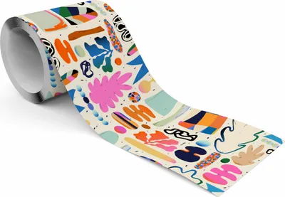 Produktbild von Muralo Selbstklebende Bordüre Tapetenbordüre bunte Muster Abstraktion Wandtattoo