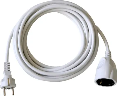 Produktbild von brennenstuhl® 1164120 Kunststoff-Verlängerung - 5 m, weiß, H05VV-F 3G1,5