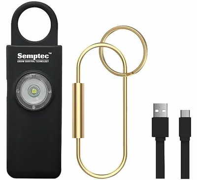 Image de Porte-clés alarme 130 dB avec lampe de poche