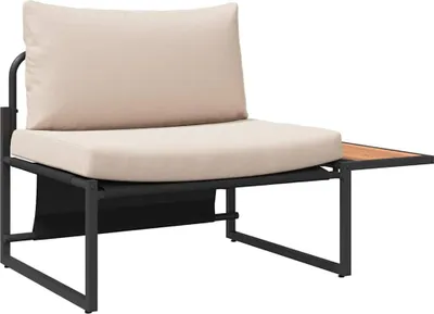 Zdjęcie produktu dla Zestaw sof ogrodowych vidaXL, 2 szt., kolor taupe, stal
