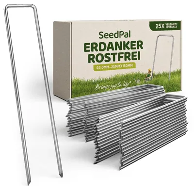 Productafbeelding van Grondanker tentharing - 150 mm - Verzinkt - 25 stuks