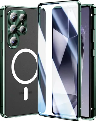 Obrázek produktu pro MagSafe pouzdro na mobilní telefon pro Samsung Galaxy S26 Ultra 5G Plné 360stupňové pouzdro z tvrzeného skla