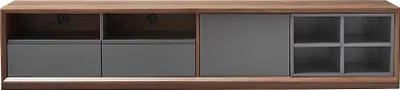 Immagine prodotto di Pareti attrezzate Scaffale Pareti attrezzate soggiorno Scaffali bassi laterali Legno design Mobili TV