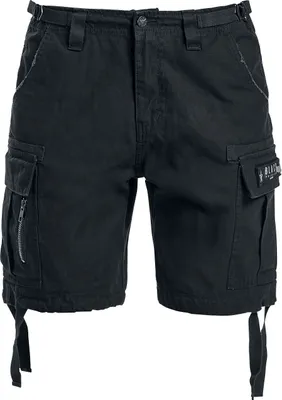 Produktbild von Black Premium by EMP Damen schwarze Cargo-Shorts 32