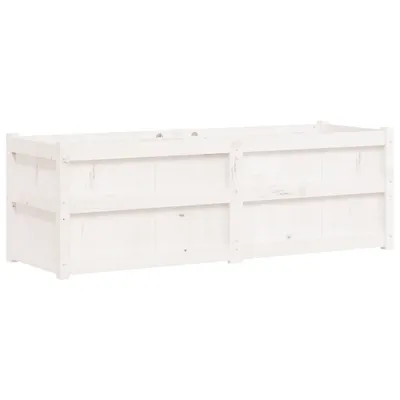 Zdjęcie produktu dla vidaXL Sadzarka biała 150x50x50 cm lite drewno sosnowe