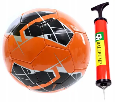 Obrázok produktu pre Midex Futbalová lopta pre deti oranžová s pumpičkou veľkosť 5