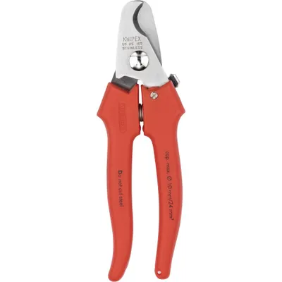 Produktbild von Knipex Kabelschere Länge 165mm Zange verchromt Griffe mit Kunststoff umspritzt - 95 05 165