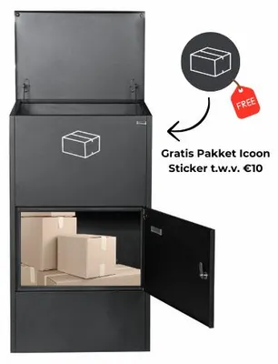 Image de Boîte aux lettres pour colis XXXL + autocollant  - PakketPanda