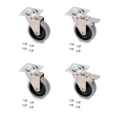 Immagine prodotto di Set di ganci in gomma resistenti, 4 pezzi, diametro 75 mm, portata 160 kg