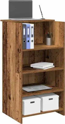 Produktbild von Möbel Empfangstheke Altholz-Optik 55x50x103,5 cm Holzwerkstoff - Schreibtische 859022