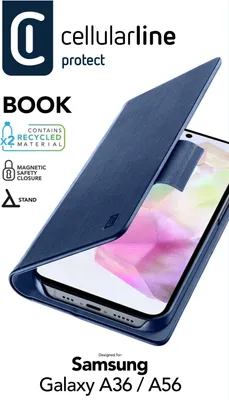 Produktbild von Cellularline Book Case fr Samsung A36 5G/ A56 5G Blue