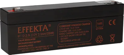 Produktbild von Effekta BT 12-2.3 Blei-Vlies Akku AGM VRLA 12V 2,3Ah