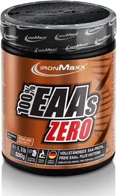 Produktbild von IronMaxx 100% EAAs Zero - 500 g Cola-Limette