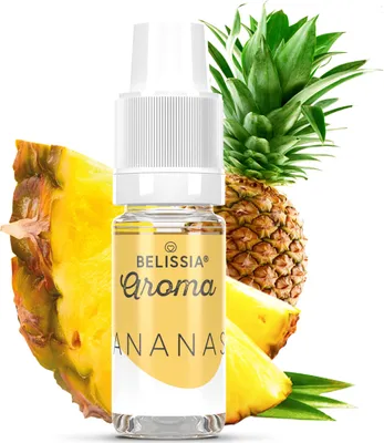 Produktbild von Belissia Lebensmittelaroma Ananas- 10ml Hochdosiertes Aroma - Kalorienfrei, Vegan - Für Speisen, Getränke, Shake, Quark, Nebelmaschine, Diffuser uvm.