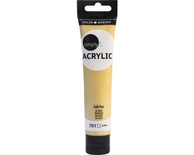 Zdjęcie produktu dla Daler Rowney Simply Farba akrylowa Gold 75 ml 1 szt.