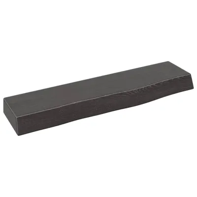 Image de vidaXL Étagère murale brun foncé 40x10x4 cm Chêne massif traité