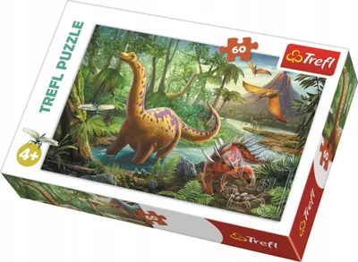 Produktbild von Trefl Dinosaurier Puzzle 60 Teile für Kinder