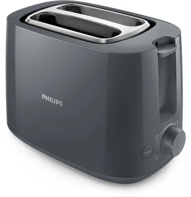 Produktbild von Philips Toaster, 2 Toastkammern, schwarz (HD2581/10)