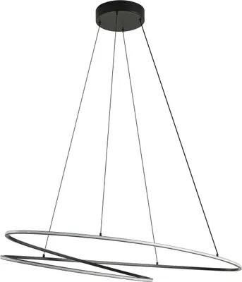 Produktbild von Lucande LED-Hängeleuchte Gavril, 100 cm, schwarz, dimmbar
