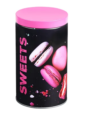 Produktbild von KAFFEEDOSE Ø10cm aus Metall mit Deckel Vorratsdose Blechdose Teedose Aufbewahrungsdose Tee Kaffee Dose Behälter Halter (Pink-22)