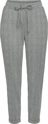 Produktbild von VIVANCE Jogger Pants aus bequemen Stretchstoff grau-schwarz-kariert Größe 42