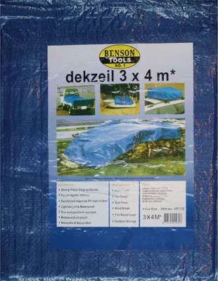 Produktbild von Abdeckplane Gewebeplane 3x4 m Schutzplane Industrieplane Garten Holz Bau Plane wasserfest