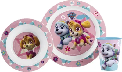 Zdjęcie produktu dla POS Frühstücksset "Paw Patrol Girl" 3-teilig 112676 4043891335642