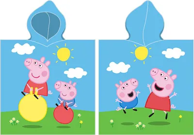 Immagine prodotto di Carbotex Poncho bambino 50x115 Peppa Pig con cappuccio Estate