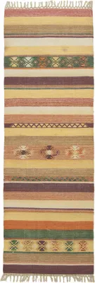 Zdjęcie produktu dla oryginalny ręcznie robiony indyjski kilim - (180x60 cm)