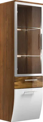 Produktbild von Hochschrank - Salona - walnuss-weiss