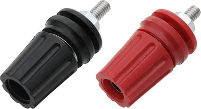 Image de Prises Banane Noir/Rouge Zl30