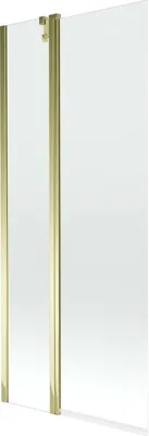 Zdjęcie produktu dla Mexen Flip parawan nawannowy 1-skrzydłowy 80 x 150 cm, transparent, złoty - 894-080-101-50-00