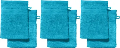Produktbild von REDBEST Waschhandschuh Chicago" 6er-Pack türkis 15x21 cm"