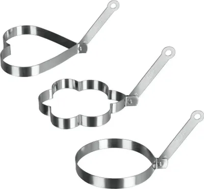 Zdjęcie produktu dla METALTEX Spiegeleierformer "Herz/Stern/Kreis" 3-fach sortiert 6 Stück Verkaufseinheit 114599 8002522045219