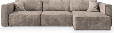 Produktbild von Masseno Ecksofa TOLMO P mit Schlaffunktion L-Form, Sofa mit Bettkasten, Wohnzimmersofa, Couch, Soffa, Bettsofa, Couchgarnitur- Beige, POSO 02