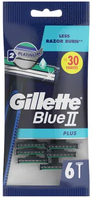 Produktbild von Gillette Einwegrasierer Blue II Plus 6er Pack