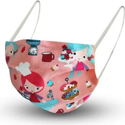 Produktbild von Design Maske aus Baumwolle, mit em Innenvlies - Kinder Bäckerei - 15496 + Gratiszugabe
