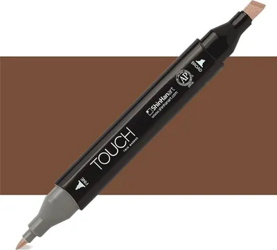 Image de Marqueur à alcool double face Fine & Chisel TOUCH, BR95 Sienne brûlée
