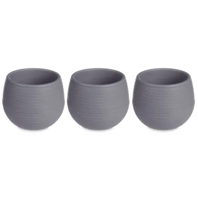 Obrázok produktu pre Samozavlažovacie kvetináče, plastové, 3 kusy, Ø 6 cm
