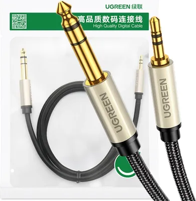 Immagine prodotto di Ugreen 10628 cavo audio 2 m 6,35 mm 3,5 mm nero