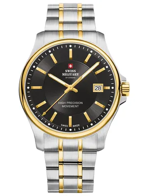 Produktbild von Herrenuhr SWISS MILITARY SM30200.04 im klassischen Gold-Design für das Schwimmen.