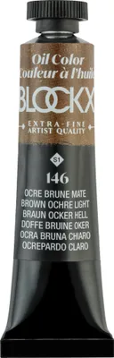 Produktbild von Blockx 3x Ölfarbe, Ockerbraun hell, Tube 20ml - Ockerbraun hell 212146BXC