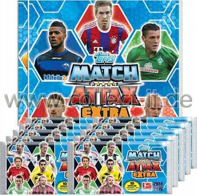 Produktbild von Match Attax EXTRA - Spar 4 - 1 Starter + 10 Booster - Saison 14/15