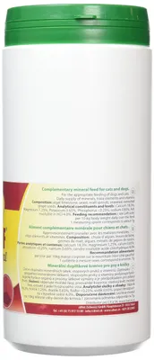 Productafbeelding van cdVet Naturprodukte Fit-BARF MicroMineral 1000 g, voor katten/honden, poeder, voor algemene gezondheid, universeel, 1 kg, bevat: algenkalk, biergist, maltspruit, algen, druivenpitmeel