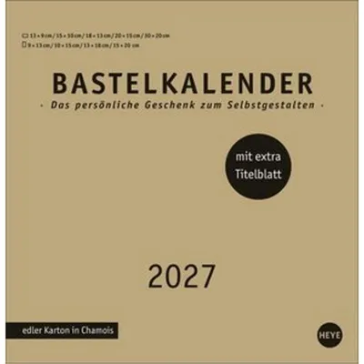 Zdjęcie produktu dla Kalendarz rękodzieła klasy premium, złoty, duży, 2027