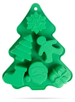 Image de Moule à gâteaux en silicone - Noël - 22 x 18,5 x 2,5 cm 1 pièce [57273B].