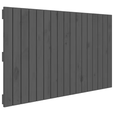 Produktbild von vidaXL Wand-Kopfteil Grau 108x3x60 cm Massivholz Kiefer