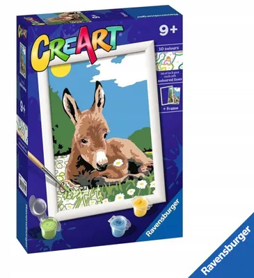 Produktbild von Ravensburger CreArt Malset für Kinder Kleiner Esel Malen